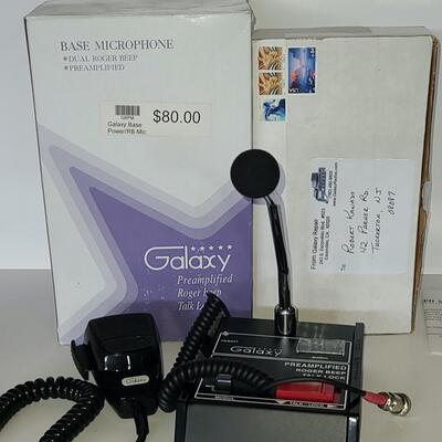 Lot 62: Galaxy Base and Handheld Microphone (CB Radio Accessories)