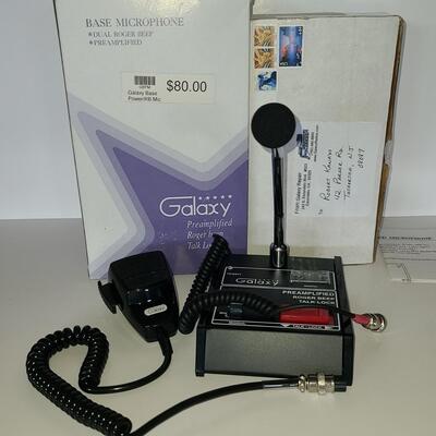 Lot 62: Galaxy Base and Handheld Microphone (CB Radio Accessories)
