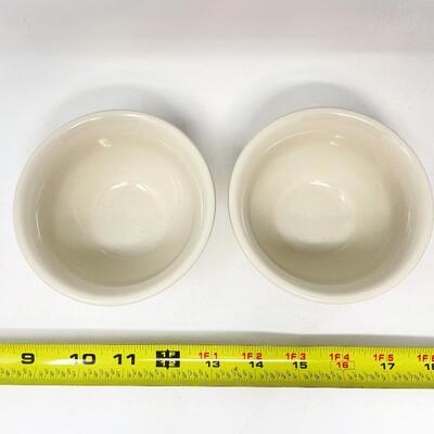 LONGABERGER POTTERY WOVEN TRADITIONS SMALL RED BOWLS