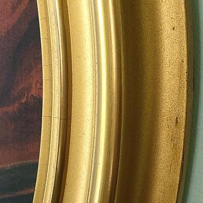 Lot 19: Gold Gilt Frame w/ Lord Tennyson Artwork