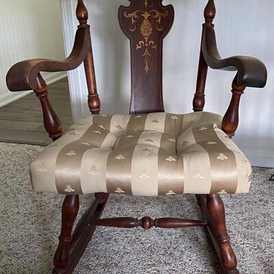 Antique solid wood rocking chair