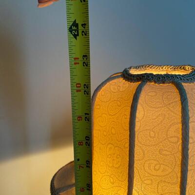 Antique Chinese Carved Soapstone Statue Table Lamp Asian 