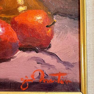 Lot 87  Acrylic on Canvas Sill Life Painting Signed Jim Martin 