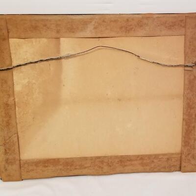 Lot #13  Vintage Cross Stitched Sampler in Frame