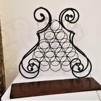 Lot #17  13 Bottle Wine Holder/Table