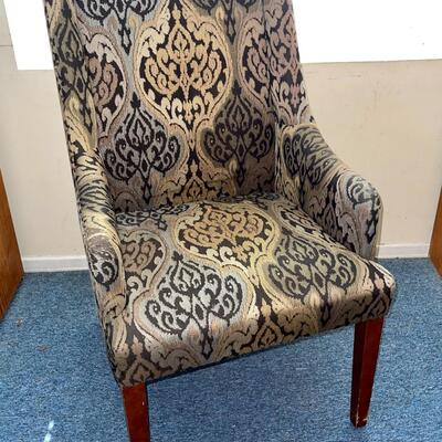 Lot 119  Vintage High Back Arm Chair 1960s Style 
