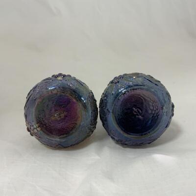 -108- VINTAGE | Imperial Glass | Carnival Grapes Salt & Pepper | Married Set