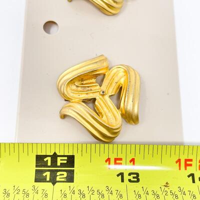 GOLD-TONED KNOT SHOE CLIPS