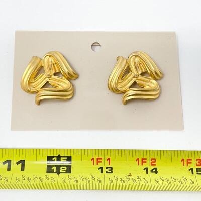 GOLD-TONED KNOT SHOE CLIPS