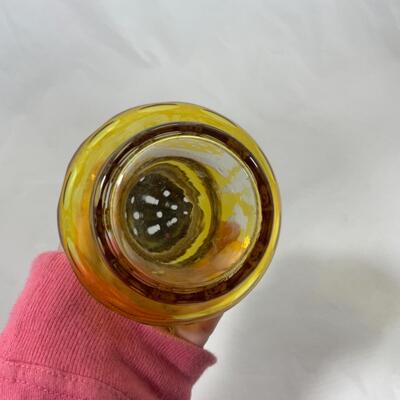 -111- VINTAGE | Yellow Cut-to-Clear | Sugar Shaker