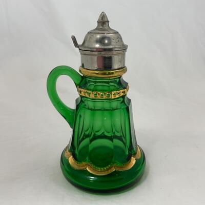 -117- ANTIQUE | 1890s | Riverside Empress | Emerald & Gold | Syrup