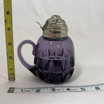 -118- ANTIQUE | Amethyst | Squatty Block-Band Syrup