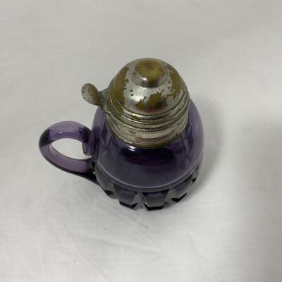 -118- ANTIQUE | Amethyst | Squatty Block-Band Syrup