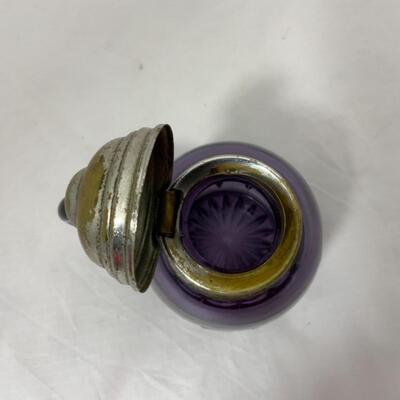 -118- ANTIQUE | Amethyst | Squatty Block-Band Syrup