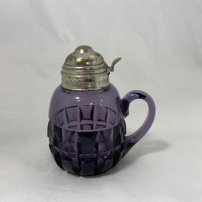 -118- ANTIQUE | Amethyst | Squatty Block-Band Syrup