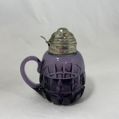 -118- ANTIQUE | Amethyst | Squatty Block-Band Syrup