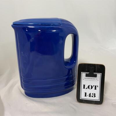-143- VINTAGE | Hall | Cobalt Water Pitcher