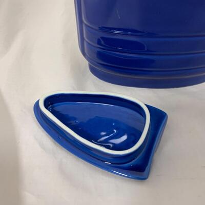 -143- VINTAGE | Hall | Cobalt Water Pitcher