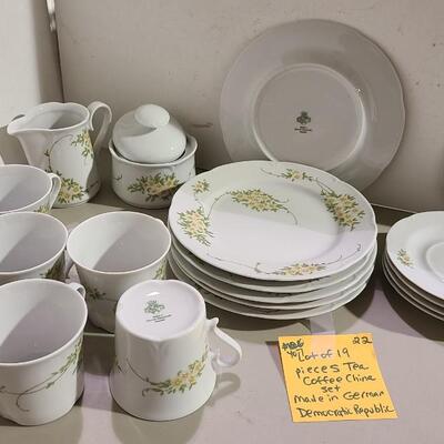 19 Piece JL Menau Tea/Coffee China Set -Item #407