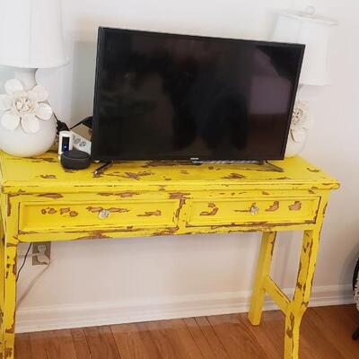 Yellow primitive desk