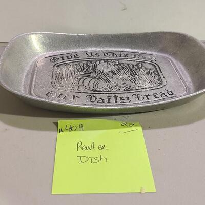 York Metal Crafters Pewter Dish -Item #409