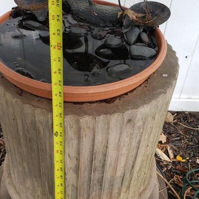 Garden Fountain on pedestal. Lightweight