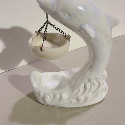 Dolphin Potpourri/Incense Burner Candle Holder -Item #412