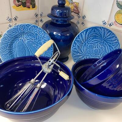 #61 Cobalt Blue Pottery Bowls & MORE
