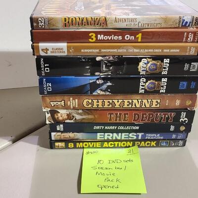 10 DVD, Season, & Movie Pack -Item #420