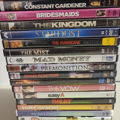 Lot of 20 Assorted DVDs -Item #424
