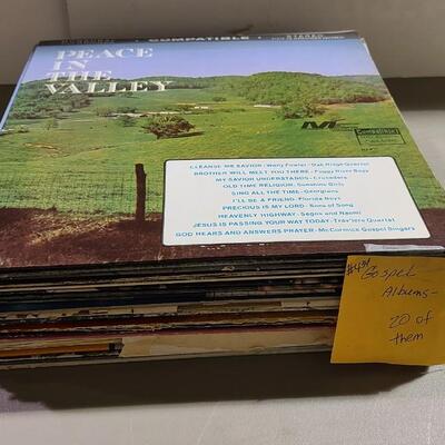 Lot of 20 Assorted Gospel Albums -Item #434