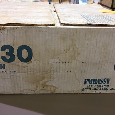 36 Libbey Embassy Beer Glasses -Item #438