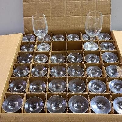 Lot of 36 Libbey Embassy Wine Glasses -Item #439