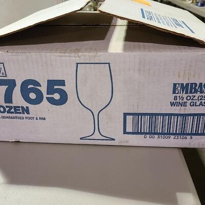 Lot of 36 Libbey Embassy Wine Glasses -Item #439