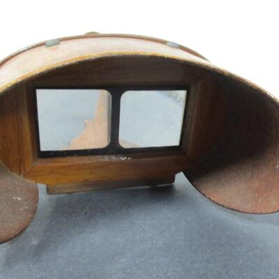 Vintage Antique Stereoscope Picture Viewer Wood