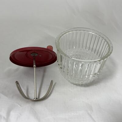 -158- VINTAGE | Rotary Handle | Whipper Jar | Eggs | Cream