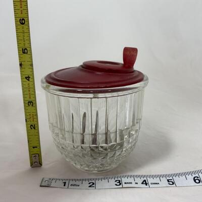 -158- VINTAGE | Rotary Handle | Whipper Jar | Eggs | Cream