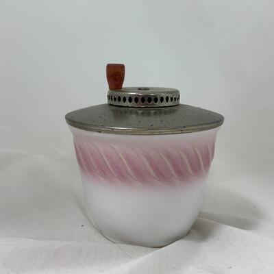 -159- VINTAGE | Stoneware Whipper Jar | Rotary Handle