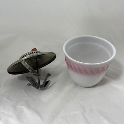 -159- VINTAGE | Stoneware Whipper Jar | Rotary Handle