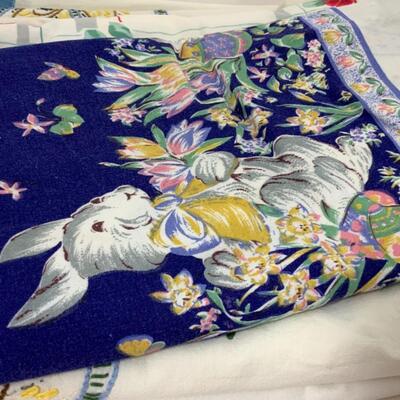 -160- VINTAGE | 10 Table Cloths | Printed | Embroidered | Linens