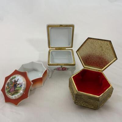 -164- VINTAGE | Three Trinket Boxes