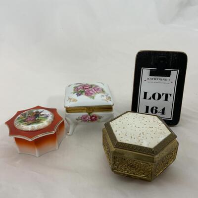 -164- VINTAGE | Three Trinket Boxes