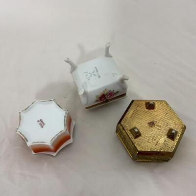 -164- VINTAGE | Three Trinket Boxes