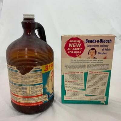 -165- Fun Vintage Advertising Pieces | Bleach | Bottle and Box | Purex 