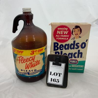 -165- Fun Vintage Advertising Pieces | Bleach | Bottle and Box | Purex 