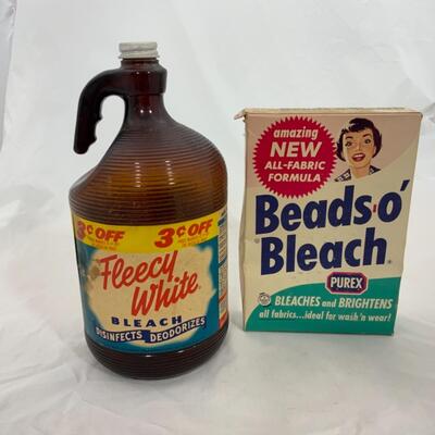 -165- Fun Vintage Advertising Pieces | Bleach | Bottle and Box | Purex 