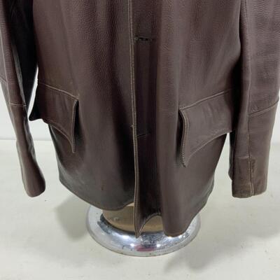 -170- VINTAGE | Genuine Deerskin Leather Jacket | Size 42 | Fringe