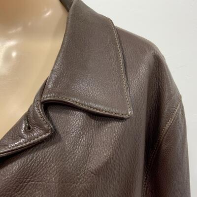 -170- VINTAGE | Genuine Deerskin Leather Jacket | Size 42 | Fringe