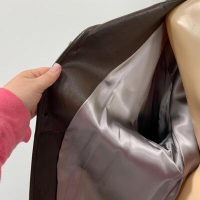 -170- VINTAGE | Genuine Deerskin Leather Jacket | Size 42 | Fringe