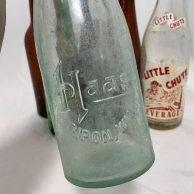 -176- VINTAGE | Wisconsin Soda Bottles | Ripon | West Bend | Fond du Lac